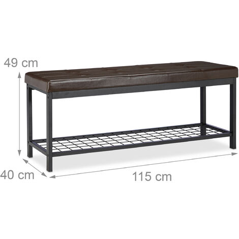 Panca Da Ingresso In Bambù - 120x33x47 Cm, Per 3-4 Persone, Compatta Con Scomparto Scarpe, Per Interni Ed Esterni - Foto 9