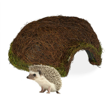 Casetta Per Ricci Relaxdays | Iglù In Rattan, Resistente Alle Intemperie | Rifugio Invernale Per Giardino - Foto 4