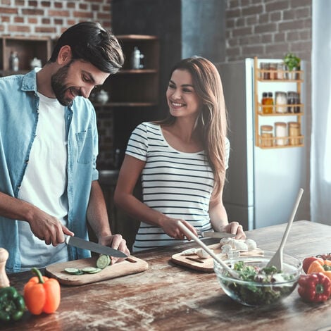 SoBuy - Mensola Da Appendere, Portaoggetti Per La Frigo, bianco