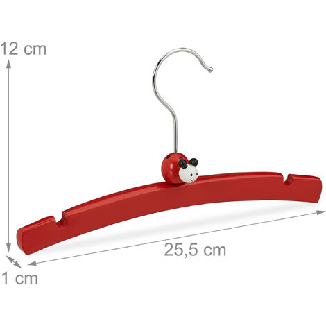 Set da 20 Grucce per Bambini e Neonati, Salvaspazio, Stampelle, 30 cm,  Ferro Rivestito in PVC