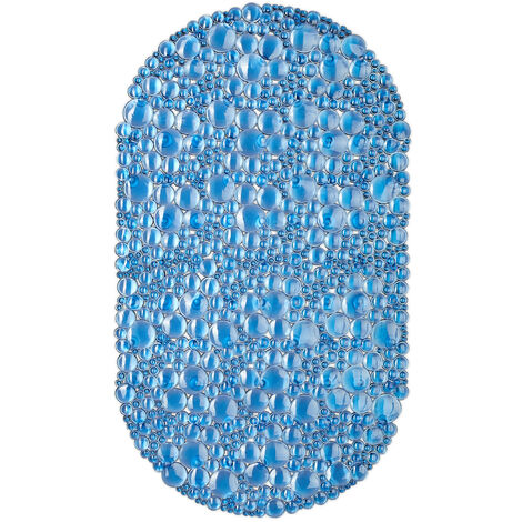 Tappeto bagno antiscivolo 50x50 cm blu - Bubble di Gedy