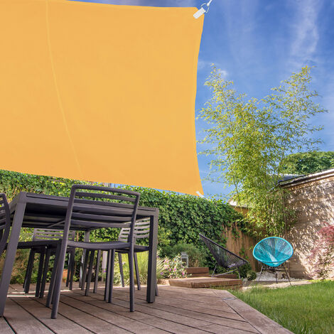Relaxdays Tenda da Sole per Esterni Quadrata, Idrorepellente, Anti UV,  Terrazza e Giardino, L x P: