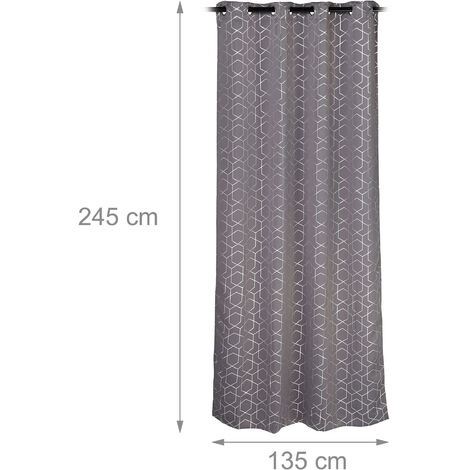 2x Tende per salotto 90 x 135 cm blu