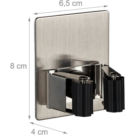 Portascope Da Muro 4 Posti Rastrelliera Porta Scopa Utensili