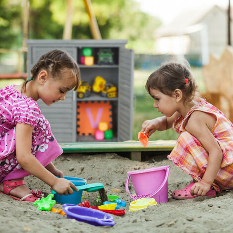 Armadio Da Esterno Impermeabile Armadietto Da Giardino Relaxdays - 3 Scomparti, Legno Di Abete, 97x86.5x47 Cm Credenza Balcone Terrazza