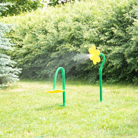 Relaxdays Set da 2 Irrigatori a Fiore, Sprinkler, Giardino, Picchetto,  Innaffia, Plastica, Getto fino 6 m,