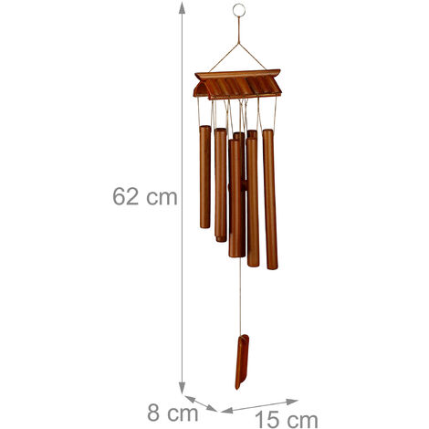 Campanelli A Vento Vamotto Per Esterno Con Scritta Home Sweet Home - Tono Profondo E Rilassante Per Giardino E Patio