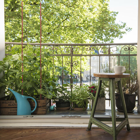 Suinga Set di 10 PALETTI Tutoree IN LEGNO con punta da 150 cm, diametro