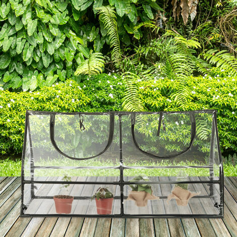 Serra Da Balcone Relaxdays 5 Piani - 192x69x50 Cm In Ferro E PVC, Per Orto Verticale