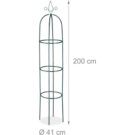 RELAXDAYS OBELISCO PER Rampicanti, Alto 190 cm, Graticolato per Piante