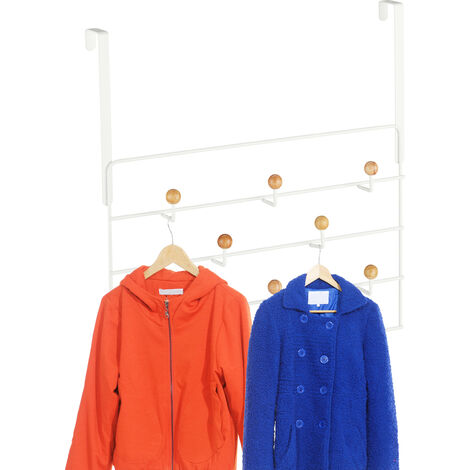 Menz Lot De 10 Crochets De Porte XXL Budget Coloré_46 Mm IT Appendiabiti Da Porta – 10 X Ganci Appendiabiti Appendiabiti Appendi Abiti Per Porte 46 Mm, Colorati – Attaccapanni Da Porta