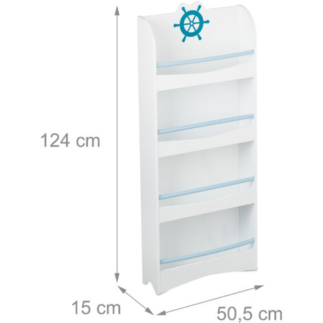 2 Organizer Sospesi In Rete Per Cameretta - Cesti Pieghevoli Con 4 Scomparti Per Peluche, Giocattoli E Vestiti (Blu)