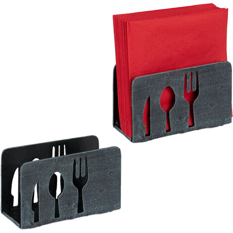 Portatovaglioli In Ferro Stile Rustico Con Motivo Girasoli - Base Appesantita, Antiscivolo, Per Cucina, Tavolo, Bar (20x20x8 Cm)