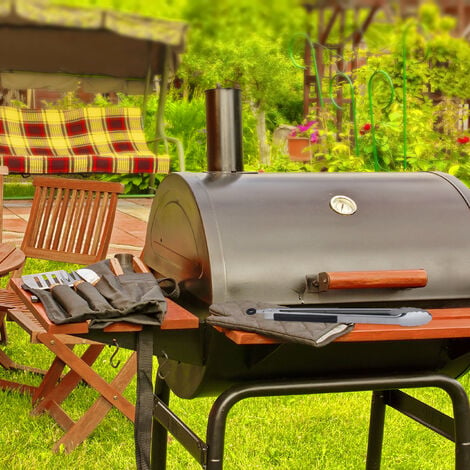 1 Pezzo Pinza Da Campeggio Esterna Per Barbecue A Carbone Con Manico In  Legno, Pinza Da Camino