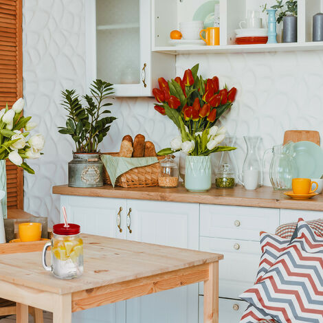 Relaxdays Set 8 Tazze Con Coperchio E Cannuccia - Bicchieri Per Party 500ml Rosso - Foto 9