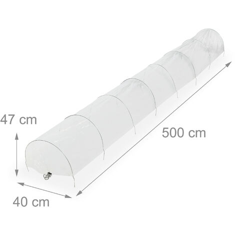 10 Cerchi Da Giardino FOTMISHU Per Tunnel Serra – 48,3 X 50 Cm, Supporti Per Piante Rivestiti In Plastica, Per Aiuole Rialzate - 3