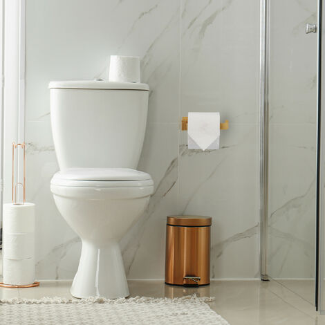 Accessorio Bagno Moderno GreenAmapola - Portarotolo Carta Igienica In Bambù | Autoadesivo O A Viti | Design Moderno Accessorio Bagno Ecologico - 14