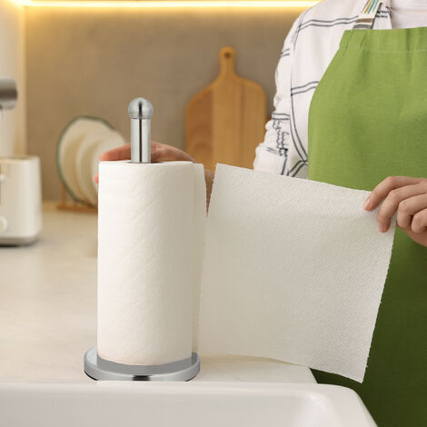 Relaxdays Portarotolo da Cucina, Porta Rotolone di Carta Assorbente da