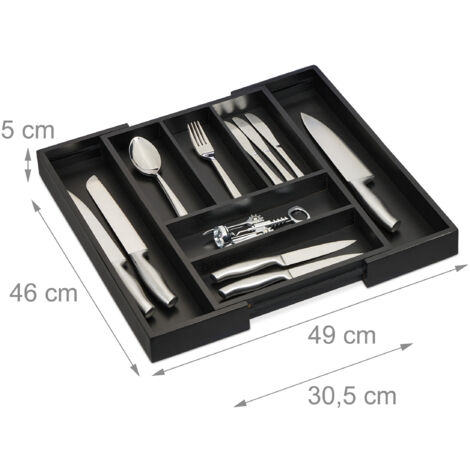 10022512_55 Portaposate Da Cassetto In Metallo Forato, Aperto, Misura M, HxLxP: 5 X 23,5 X 31,7 Cm, Argento, Relaxdays | Leroy Merlin