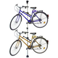 Supporto per bici singolo da pavimento, supporto da pavimento per bici  regolabile per attrezzi per montagna, bici da strada, cavalletto per bici  in piedi per parcheggio in Garage - AliExpress