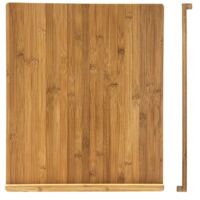 Tagliere Per Pane Relaxdays In Bamb&ugrave; - Con Griglia Raccogli Briciole, 37x22 Cm, Naturale