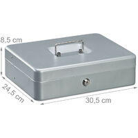 Cassetta Portavalori Con Combinazione - Salvadanaio Metallico Per Monete E Banconote, Ideale Per Negozi E Mercatini - Foto 6