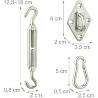 Confezione Da 10 Viti A Occhiello In Acciaio Inossidabile, Gancio - Foto 6