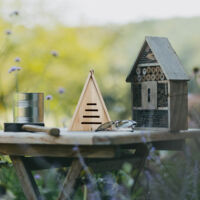 Casetta Per Coccinelle Relaxdays - Hotel Insetti Legno Naturale 28x21x12 Cm - Foto 1