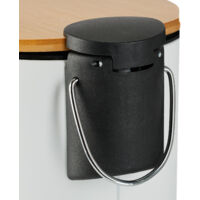 Pattumiera Da Bagno SONGMICS 3 Litri - Con Coperchio A Chiusura Morbida, Secchio Interno Estraibile, Bianco