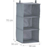 Zikenis 5 Pièces Organizer Armadio Cassettiere, Cassettiere Impilabili per Armadio, Plastica Scatole Pieghevoli, Organizer per Guardaroba per Vestiti, Camera da letto, Cucina, Ufficio, Bagno