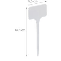 Confezione Da 100 Picchetti In Plastica A Forma Di T Per Piante Etichette Etichettatura Cartelli Per Piante 87921822