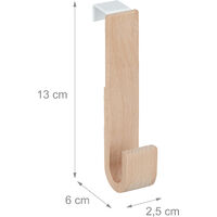 Ganci Sopra Porta Con Cestini E Asta Rosa | Porta Asciugamani E Cappotti 5 Ganci | Organizer Per Porta 39x39 Cm - 4