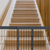 Cancelletto Per Bambini E Animali Relaxdays - Recinzione Estensibile Per Scale, Bianco In Legno - Foto 8