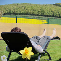 Telo Ombreggiante Relaxdays 1.8x15m - Rete Frangivista Per Balconi E Giardino, Blu/Bianco, Con Fascette