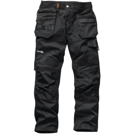 mens slim fit cargo work trousers