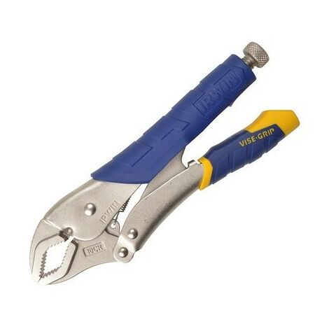 10in 250mm Locking Mole Wrench Vice Grips Curved Jaw Lock Clamp Holding Pliers