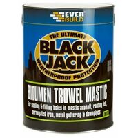 Everbuild 90305 903 Bitumen Trowel Mastic Black 5 Litre