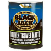 Everbuild 90301 903 Bitumen Trowel Mastic Black 1 Litre