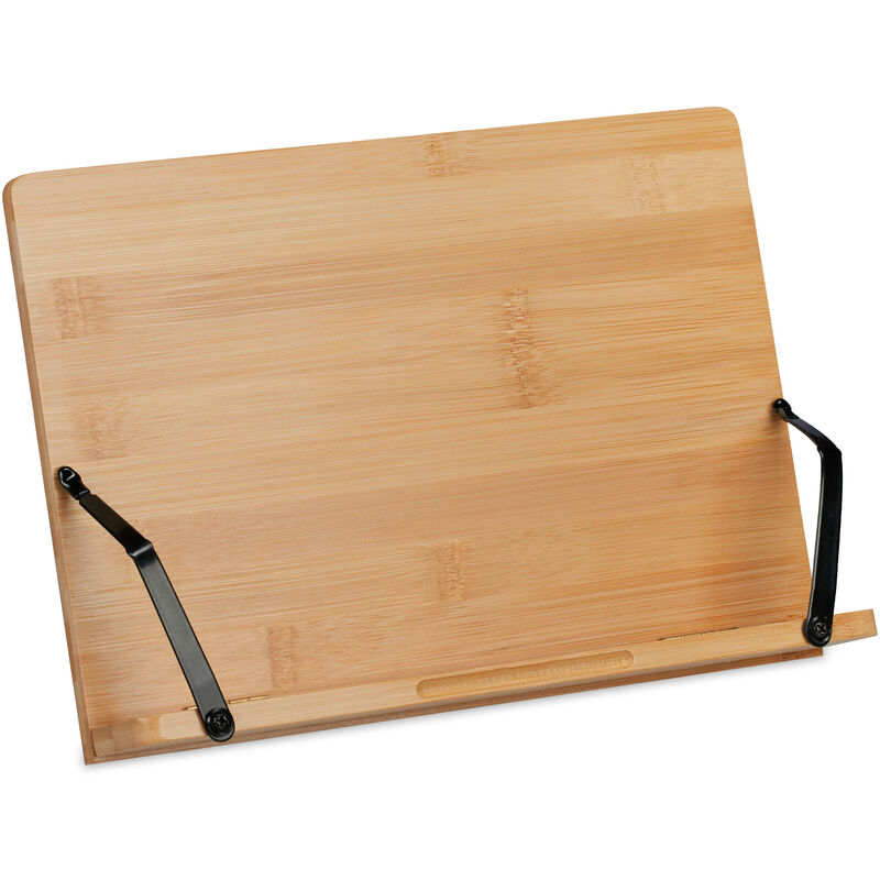 Soporte para libros y tablet atril bambú para libro de cocina lectura o  estudio