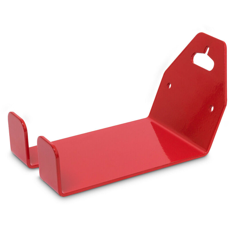 Relaxdays Soporte de bicicleta para la pared, metal, 16 x 10 x 16 cm, 0.6 Kg, color rojo