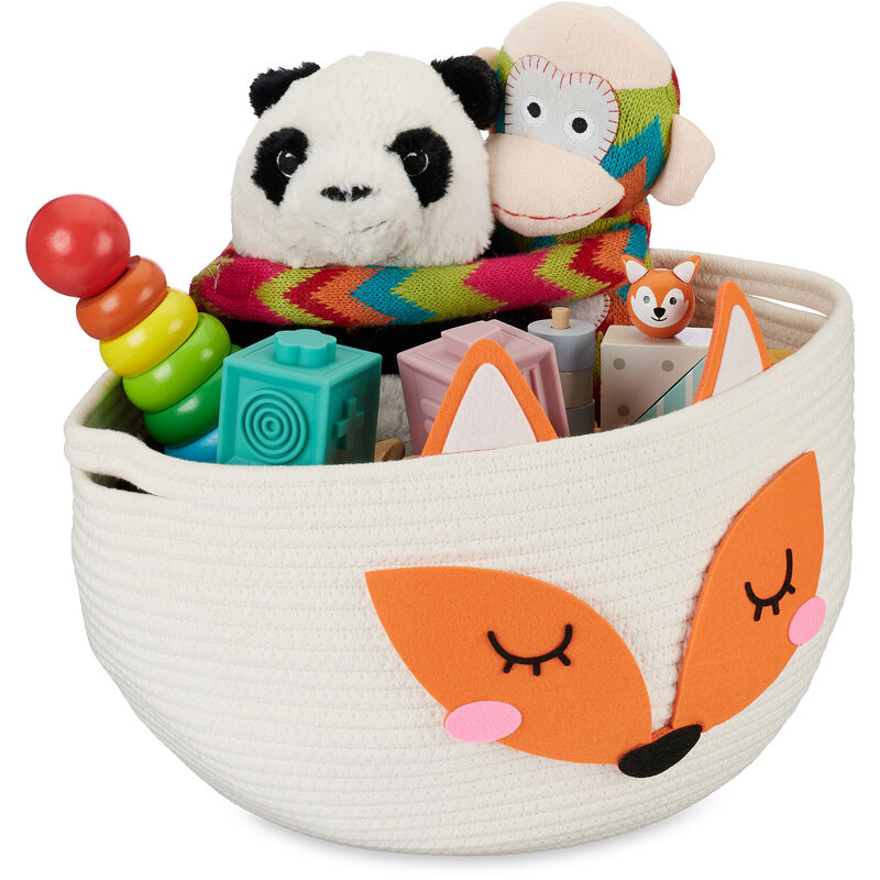 Comprar cesta infantil para juguetes con diseño de panda AQUÍ
