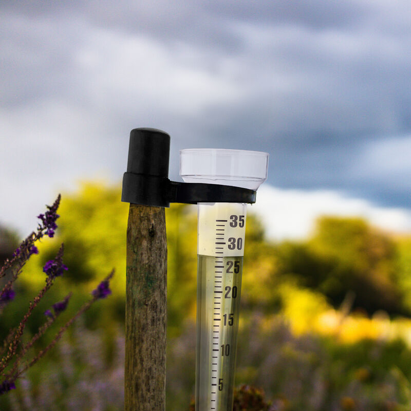 Pluviómetro Aivanart Para Decoración De Jardín, Exterior, Es | Meses