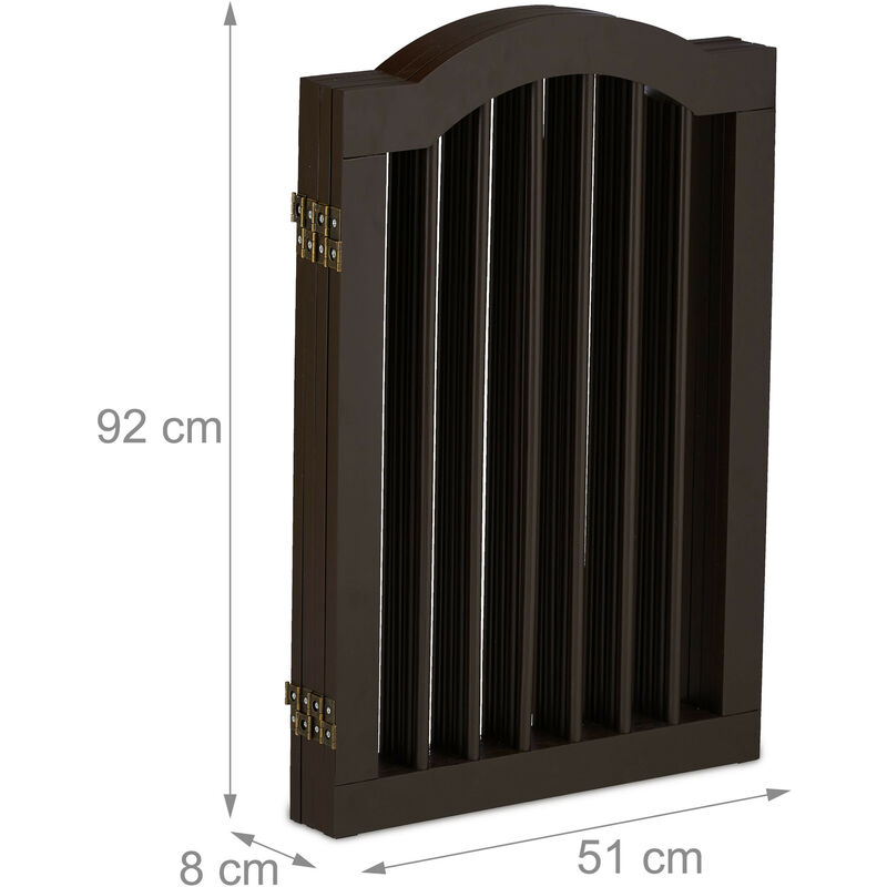 Relaxdays Barrera Seguridad Niños, 3 Paneles, Alto 92 cm, Valla Protección  Bebés y Mascotas, Plegable, 92x154