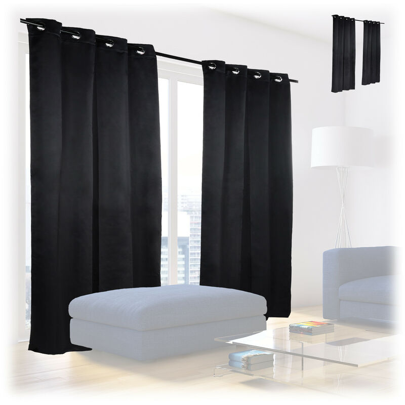 Cortina Blackout Unicolor Gris 140X260Cm