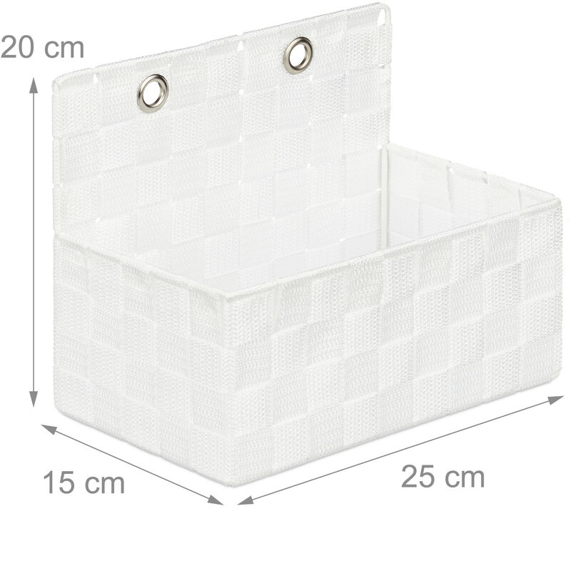 Organizador colgante 3 cestas 25*15*72cm blanco – LILI HOME