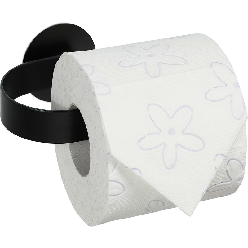 Porta papel de baño soporte de rollo papel higienico con pegamento acero  inox