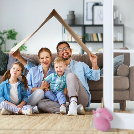 Relaxdays Tope Puerta Imán, Retenedor Magnético para Pared o Suelo