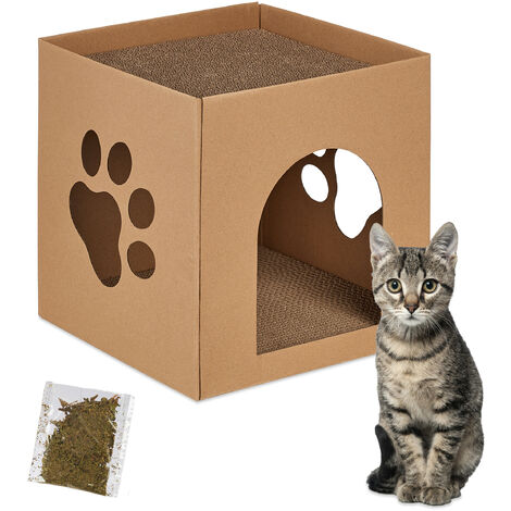 SBC Caja Rascador Para Gatos, 3 Alohadillas Para Rascar Gatos