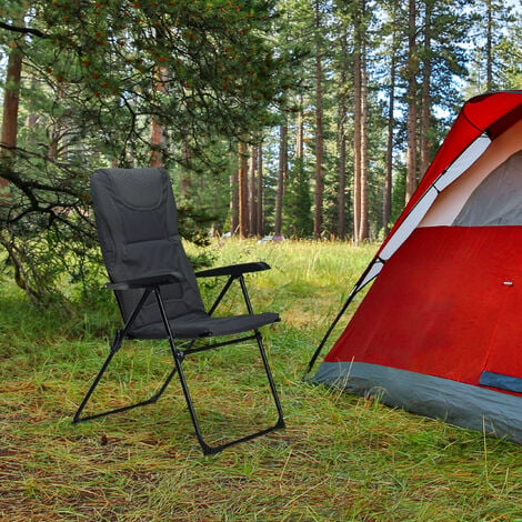 4 sillas de camping, plegable, acolchada, 60 x 88 x 110 cm comprar