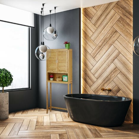 Mueble para lavadora columna de baño ahorra espacio de madera